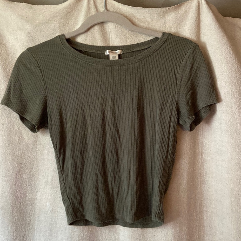 Ribbed crop top